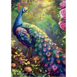EDUCA EDU1747931963285 Puzzle Jardín de los Pavos Reales 1000 piezas 68x48 cm Para adultos +12 años