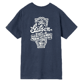 Gibson Premium Instruments Tee (Navy) - Camiseta Hombre Azul Marino - Talla L