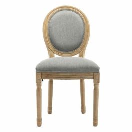 GRETA Juego de 2 sillas de comedor - Pata de madera - Tela gris - L 49 x P 56 x H 96 cm Precio: 174.99000035. SKU: B19FX9FV2J