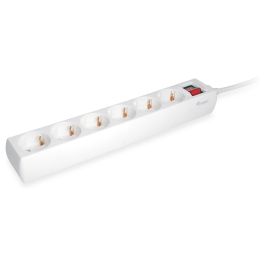 Equip Regleta Con 6 Tomas Con Cable de 1.5 M y Botón de Apagado y Encendido