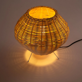 Lámpara de Mesa Alfred SKD-T-2018 Decoración Mediterránea Natural Boho-Chic