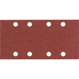 Bosch 2 608 605 304 Hoja Lijadora C 430 para Madera y Laca, 93x186 mm, Grano 80, Rectangular, 8 Agujeros, 10 Unidades