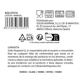 La Mediterranea Vaso Sidari 270 cc Transparente para Agua o Refresco, 8 x 8 x 10.2 cm (Pack de 6 Unidades) (48 Unidades)