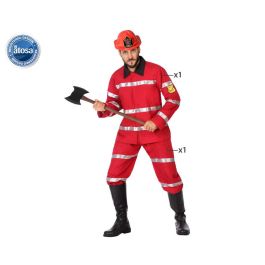 Disfraz Bombero Hombre Adulto Rojo XL Disfraz Bombero Hombre Adulto Rojo XL