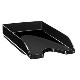 Cep Bandeja de Sobremesa Apilable de Plástico Negra 348x257x66 mm para Documentos A4, Fabricada en Poliestireno Precio: 3.95000023. SKU: B1AES4HR45