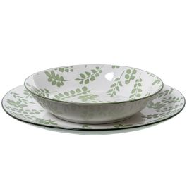 Vajilla Alexandra House Living Blanco Porcelana 27 x 1 x 27 cm