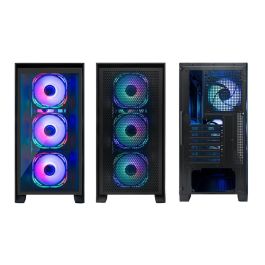 Coolbox Caja Ordenador Gaming Ge2000 Dualview ATX, Cristal Templado, ARGB, COO-CHA-GE2000-0