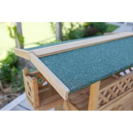 Kerbl Casa para Gatos Lodge Madera Marrón / Verde 77 x 50 x 73 cm