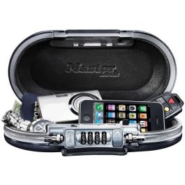 Master Lock Mini caja fuerte portátil de viaje con cable de seguridad integrado, combinación 4 dígitos, ABS resistente, acceso para cables, negro Precio: 43.49999973. SKU: B1557HA4QQ