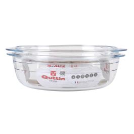 Quttin Cacerola de Vidrio Oval con Tapa 3L + 1L (3 Unidades)