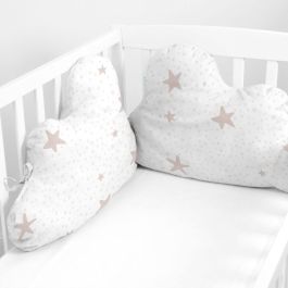 Protector de Cuna HappyFriday Basic Kids Little star Rosa 60 x 40 cm