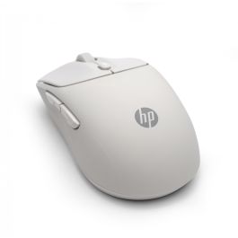 HP 400 Quiet Maple Ratón Inalámbrico Silencioso RF Wireless + Bluetooth 5.2 Ambidextro 6000 DPI Beige
