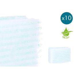 Berilo Set de 10 Esponjas Jabonosas 20x12 cm, Blanco y Azul (12 Unidades) Berilo Set de 10 Esponjas Jabonosas 20x12 cm, Blanco y Azul (12 Unidades)