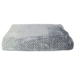 Home Deco Factory Manta Gris Tie Dye XXL Punto Nido Abeja Suave 150x200 cm