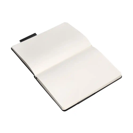 Antartik Cuaderno A4 Tapa Dura Hojas Lisas Negro 100 Hojas 80gr FSC Colección Antartik Notes con Gomilla y Bolsillo