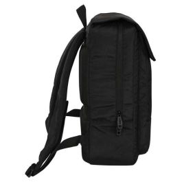 Safta Mochila con solapa portátil 13,3'' + USB Real Betis Balompié Premium Negra 29x39x12cm