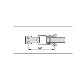 Emuca Lote de 10 cierres de palanca tensor para muebles, Acero, Cincado