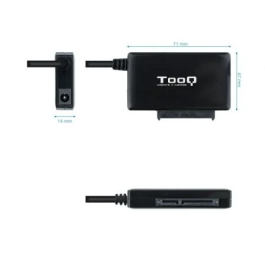 Tooq TQHDA-01A Adaptador para Discos Duros 2.5"/3.5" SATA USB 3.0 Macho