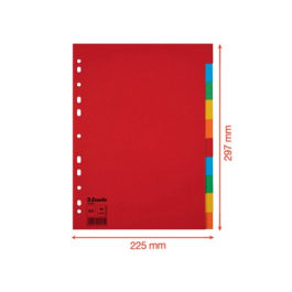 Separadores Esselte Multicolor Cartón (10 Unidades)