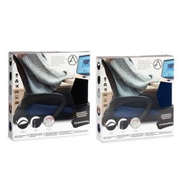 Arte Regal Cojin Espuma Con Memoria Asiento Ergonomico Azul/Negro 41.5x9x43 cm (Set de 6)