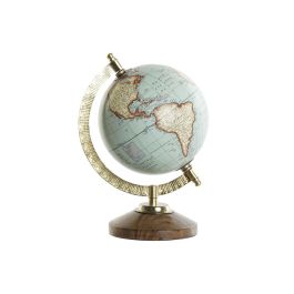 DKD Home Decor Globo Terráqueo Vintage Fabricado en PVC y Metal, Tonos Marrón, Dorado y Azul, Medidas 12x21x16 cm Precio: 10.50000006. SKU: B1AP7CEEVR