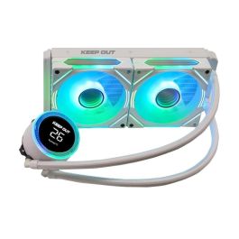 Keep Out XWC-240W PRO Kit Refrigeración Líquida 240mm ARGB con Pantalla de Temperatura y Efecto Espejo Infinito para Intel LGA1700 AMD AM5