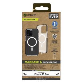 Muvit Funda Recycletek MagSafe Shockproof para iPhone 15 - Material Reciclado, Protección contra Golpes y Caídas Precio: 32.49999984. SKU: B13QLRJRH5