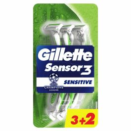 Gillette Sensor3 Sensitive Maquinilla de Afeitar Desechable Hombre – 3 Hojas, Banda Lubricante ComfortGel, Mango Antideslizante, 5 Unidades Precio: 3.78999951. SKU: B19H2DXFPP