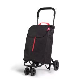 Gimi Carro de la compra Twin Negro Urban 50 l, ruedas giratorias 360°, easyc-click, ref. 169324
