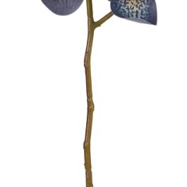 Flor Orquídea Azul Goma Decoración 95 cm