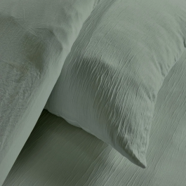 Today HOY Essential Juego de Cama 2 Personas 220 x 240 cm Efecto Crepe Salvia - TOD3574641307455