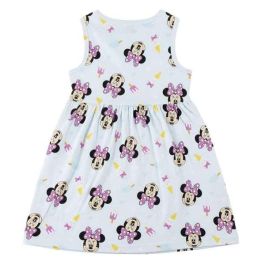 Cerdá Vestido Disney Minnie Mouse para Niña de 4 Años - Algodón Manga Corta Modelos Surtidos