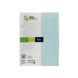 Liderpapel Papel Color A4 80gr Celeste Paquete de 100 Hojas