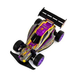 Tachan T01013 - Coche Buggy Retador Amarillo R/C 2.4 GHz 1:18 con luces