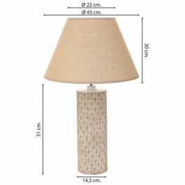 Lámpara de mesa Alexandra House Living Beige Poliresina 220-240 V 14 x 51 x 14 cm