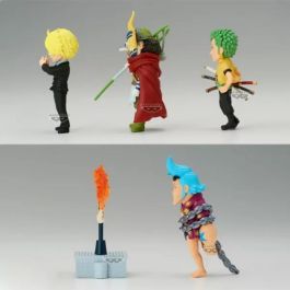 Banpresto One Piece World Collectable Figure - Enies Lobby 2, 7 cm, PVC, Sanji, Sogeking, Zoro, Franky Banpresto One Piece World Collectable Figure - Enies Lobby 2, 7 cm, PVC, Sanji, Sogeking, Zoro, Franky