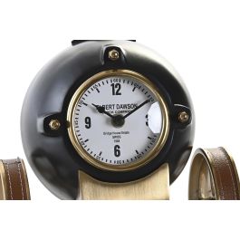 Reloj Sobremesa Colonial DKD Home Decor Negro Dorado 20.5 x 21.5 x 20.5 cm