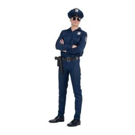 Disfraz policía gorra, camisa, pantalón y cinturón con pistolera talla XXXL Precio: 28.72056. SKU: B1D9LSD924