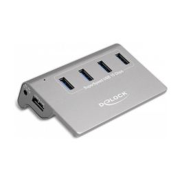 Delock Concentrador USB 3.2 Gen 2 Hub con 4 Puertos USB Tipo-A, 10 Gbit/s, Color Gris, Cable de 0.8 m, Metal Precio: 48.50000045. SKU: B1BV2RKJ5Q
