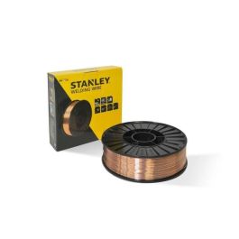 Stanley 460628 Bobina de alambre de acero Ø 0.9 mm (0.9 kg) para soldadura MIG-MAG sin gas, bobina 100mm, máquinas semiautomáticas