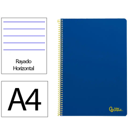 Liderpapel Cuaderno Espiral A4 Smart Tapa Blanda 80 Hojas 75gr Rayado Horizontal Con Margen Color Azul Oscuro Precio: 7.99000026. SKU: B1DD4B54PY