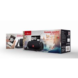 Gembird Altavoz Portátil Bluetooth 5.1 SPK-BT-17 con Radio FM, Micrófono y Antena Negro, 5W, USB/AUX, hasta 10m