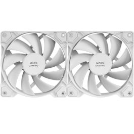 Mars Gaming Mfpwmx2 W 2 X Ventilador PC 120mm PWM 12dB Silencioso 68 CFM para Carcasas Radiadores Blanco/Negro Precio: 12.68999963. SKU: B1CY66X9JR
