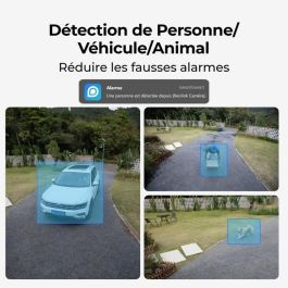 Reolink B330 Cámara de Seguridad Exterior con Panel Solar, Blanco