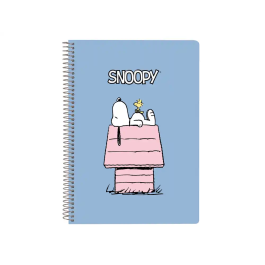 Safta Cuaderno espiral cuarto 80h 60gr cuadro 4 mm tapa extradura Snoopy Precio: 4.356. SKU: B15S9832JY