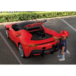 Playmobil Ferrari Sf90 Stradale 71020 Coche de Juguete con Figuras y Luces