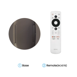 BenQ 9H.R0K77.59E Proyector LED 1080p 500 lúmenes ANSI, DLP, Google TV, Auto Focus, Auto Keystone, Altavoces 18W (2.1ch) BT SPK