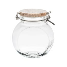 Cook Concept Bote Cristal 1,3 L con Tapa Madera Cierre Mecánico