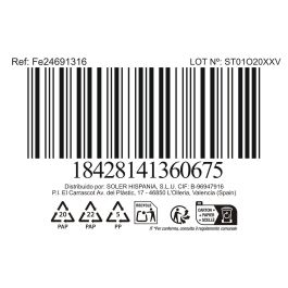 Inde Tarro de Cocina Faro 13 cm de Diámetro x 15.5 cm de Alto, Capacidad 1.5 Litros, Acero Inoxidable (24 Unidades)