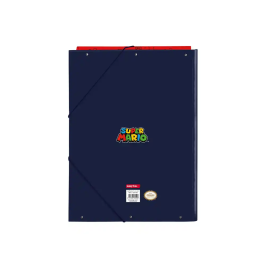 Carpeta de anillas Super Mario Trick Rojo Azul oscuro A4 26 x 33.5 x 2.5 cm